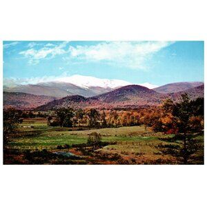 Postcard Chrome  Mount Washington From Intervale White Mountains New Hampshire